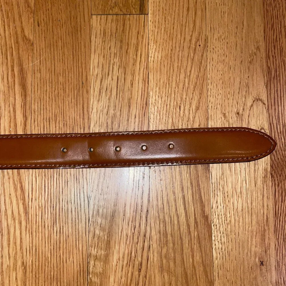 Men’s Italian Leather Belt Handcrafted in Italy | Tan Cognac Brown | 40/100